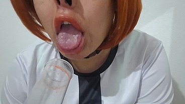 Ahegao Femboy Ben Tennyson Pumping her Bimbo Lips with Vacuum Machine in Sissyfication and Feminization Program