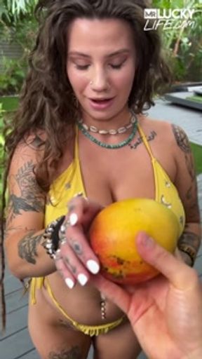 Indica Flower Got Some Succulent Mangoes With Her