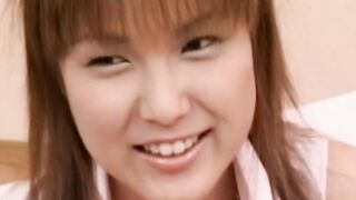 Asian babe rides mature cock in fetish scene