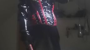 Smoking in the morning latex and pvc gotta love it