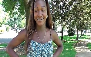 China shows off her black ass and cock