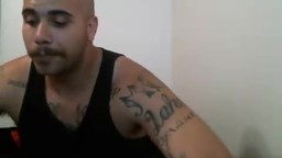 Big Muscled Man Cum Show