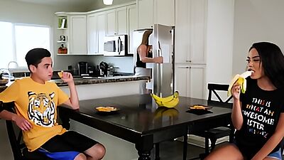 BANGBROS - Black Step Sister Maya Bijou Fucks Brother Juan El Caballo Loco
