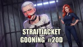 Straitjacket Gooning #20D: Asylum Straitjacket Brain-Melting Confinement (Animated, Music, Text)
