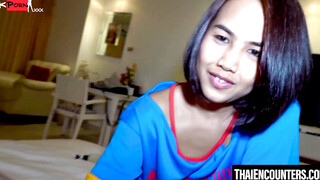 Horny Lily Koh passionately licking my penis before sitting on it