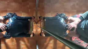 I am chairtied and he fucks my face for 10 minutes until he cums in my mouth