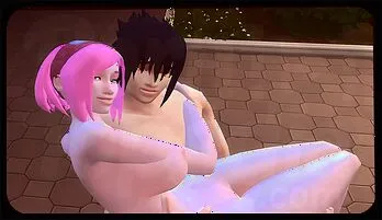 Sakura and Sasuke Hot Public Affair in Naruto Parody