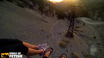 Horny girls satisfy their hairy and shaved cunts with toys in the caravan