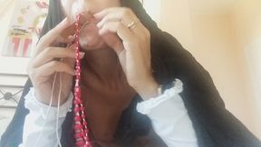 a wild nun, you say blasphemous vulgarity without restraint