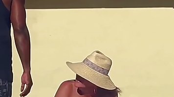 Mature PAWG gets pounded by BBC at the poolside