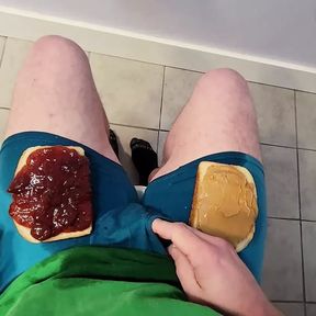 Tutorial: How to make a peanut butter and jelly dick sandwich with special sauce