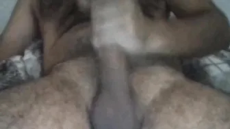 Hairy Arab daddy masturbates solo with hot moans