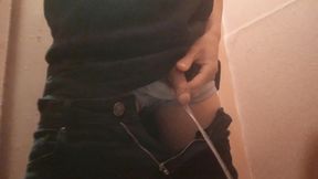 Sexy Gay Twink Loudly Pisses Pee Dressing Different Outfits and Views