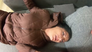 MilfyCalla - A lot of pee, golden shower, farting and cum on my new downjackets 178