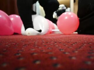 Balloon Stomps Cleanum in Hotel