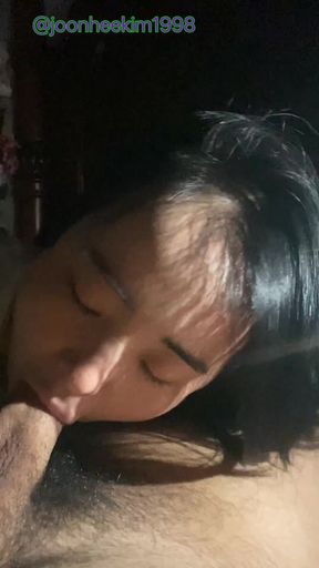 Morning couple engages in face fucking fun