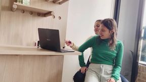 I follow my lesbian ex in her new apartment!!