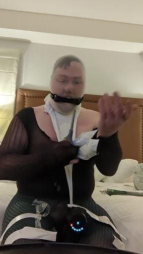 Selfbondage Pantyhose Slut Cums