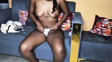 I try on new lingerie, and masturbate