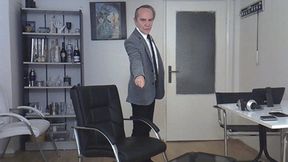 Sit quietly on your knees while I'm smoking!