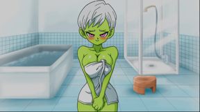 Dragon Ball Lost Chapter - The Beautiful Cheelai Playing with Broly's Cock