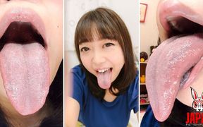 Yuka Asami Licks Your Face with Her Wet, Drooling Tongue. Open Your Mouth... Her Spit Is Yours Now. Virtual Kisses in POV.