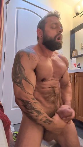 Siliconed Cock Masturbation