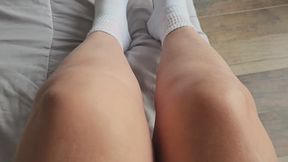 knee in close-up