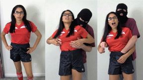 Soccer girl eRica gets fingered till orgasm