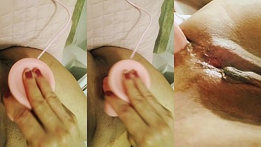 Mulher do meu amigo, mostrando seu amante de brinquedo