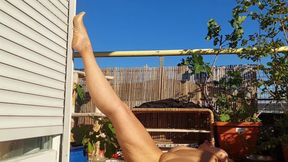 Mature Blonde Wife Enjoys It Outdoors