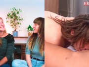 Ersties - Sinnliches lesbisches Vergnügen auf weißen Laken