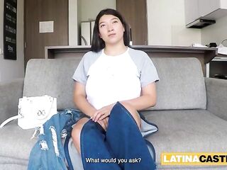 I helped this BIGGEST MELONS LATIN BABE escape her partner by giving her the COARSE MOUTH BANG that babe longed for