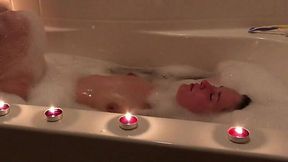 Teen Slut Catherine Grey Fingers Her Cunt in a Hot Bubble Bath