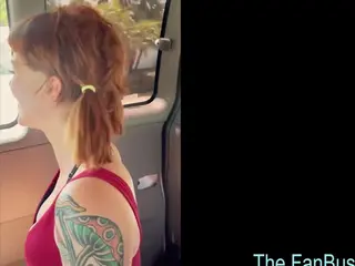 Fucked In FanBus By A RedHot Babe - Sidney Summer