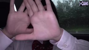 Cosplay Date. Shy Girl on a Daring Outdoor Stroll Part1