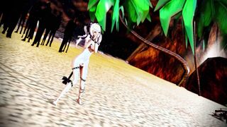 Mesugaki Naked beach Pant voice mmd r18 3d cartoon animation