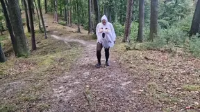 Geest betrapt masturberen in het bos