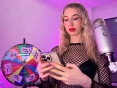 Blonde European Pamela Blond jerking off a Huge Dick