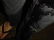 Wetting my pants for the first time outside in the night