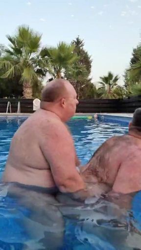 Daddy Fucks Boy in Swimming Pool