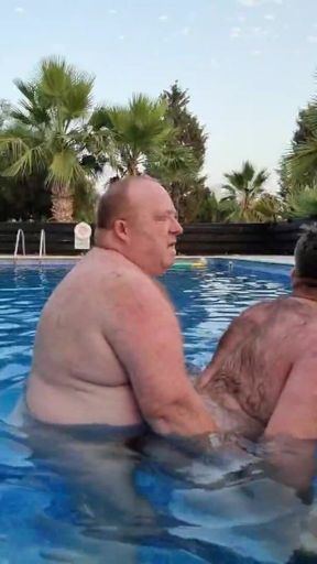 Daddy Fucks Boy in Swimming Pool