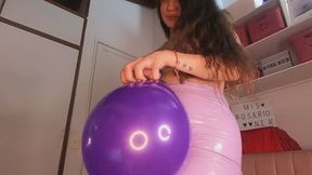 stp balloon 18 lila Purple skirt latax