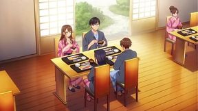 Japanese wife welcomes hot public creampie in hot springs of infidelity