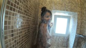 A Sensual 3-Some with My Dildo and Shower Rendezvous