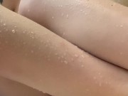 Slut Obsessed with Cock Playing in the Shower