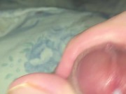 daily jerk off 28/30  -  lots of precum and shooting a load  -  jerk off challenge