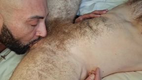 Eddy and Barber Marco: I Rode His Face and Dick, and He Creampied My Hairy Pussy!