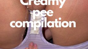 Creamy Hairy Pussy Pee Compilation edition