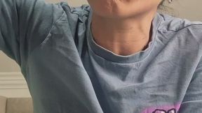 My face is as red as an apple after holding my breath